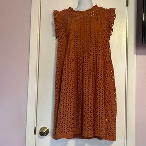 NWT Madewell Eyelet trapeze dress M